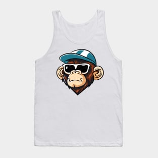 Cool monkey vector comic design Tank Top